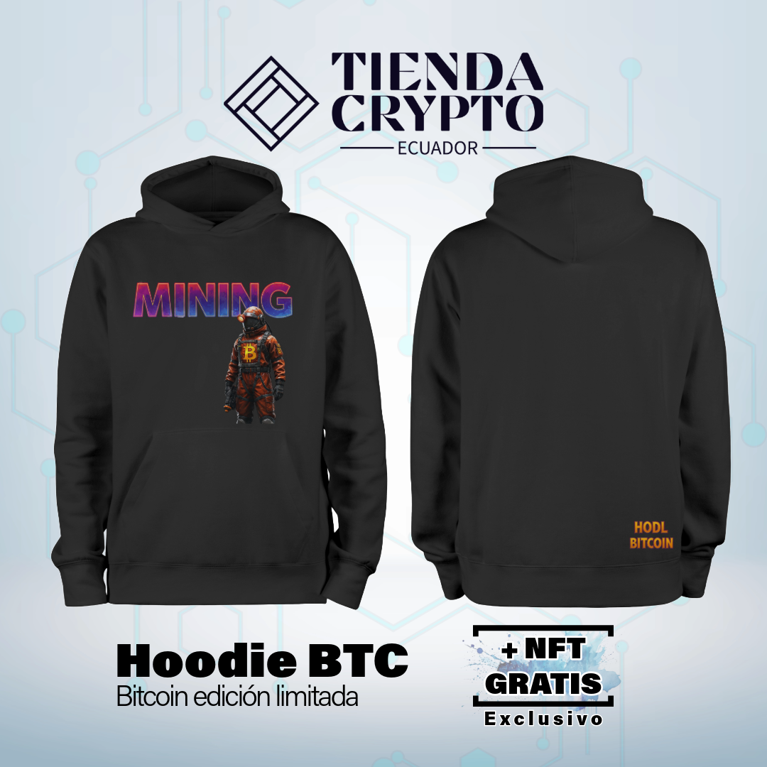 Hoodie BTC "Mineronauta"