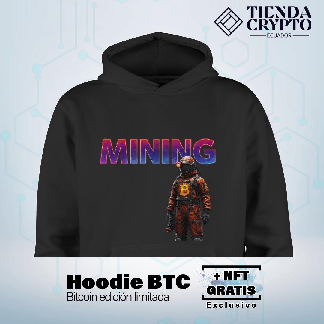 Hoodie BTC "Mineronauta"
