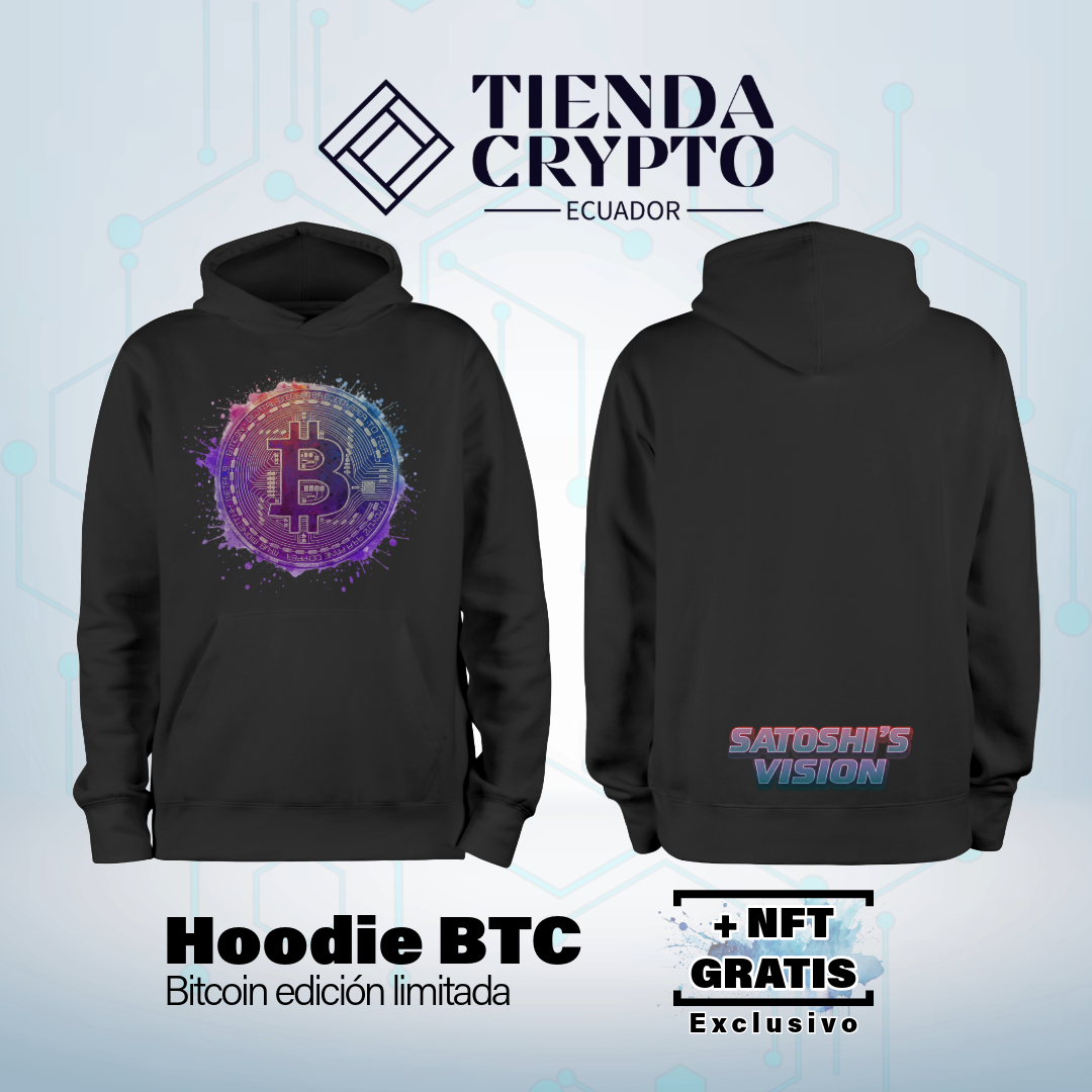 Hoodie BTC "Visión de Satoshi"
