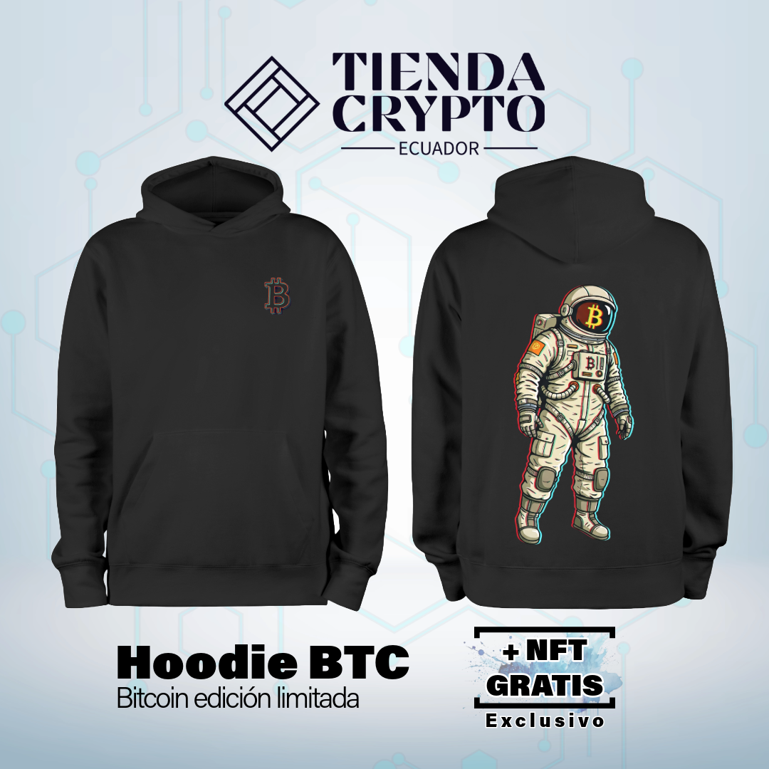 Hoodie BTC "Astronauta HODLer"