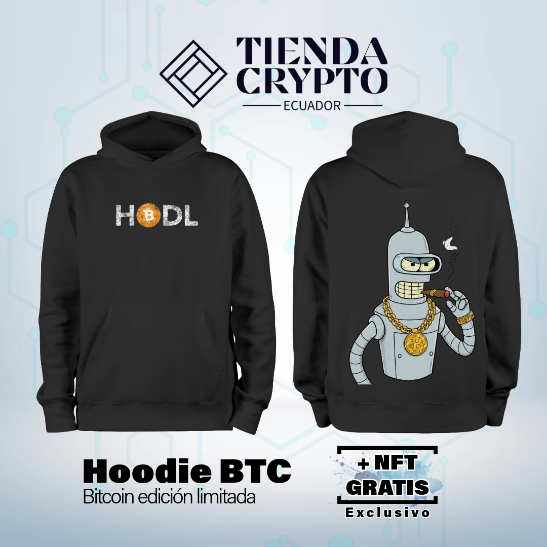 Hoodie BTC "HODL x Bender"