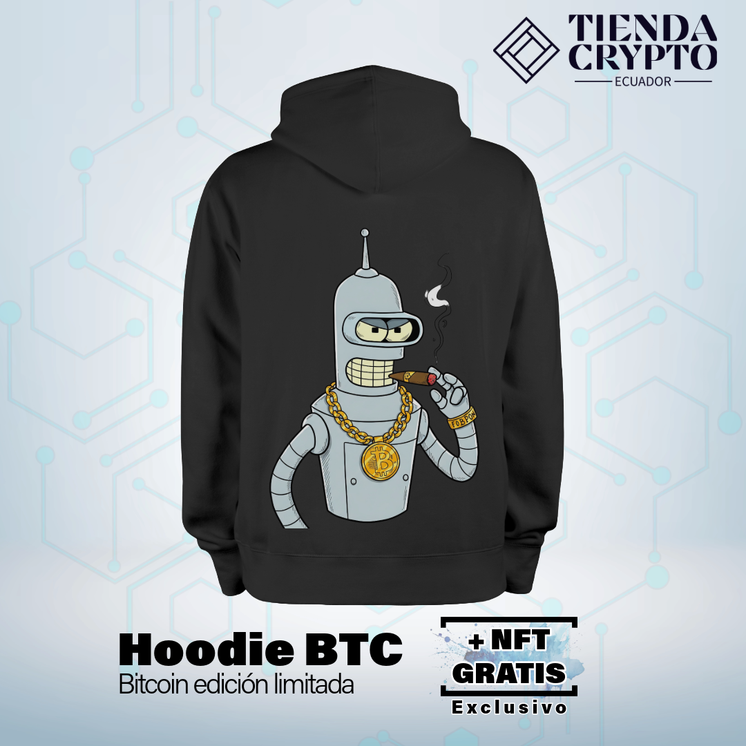 Hoodie BTC "HODL x Bender"
