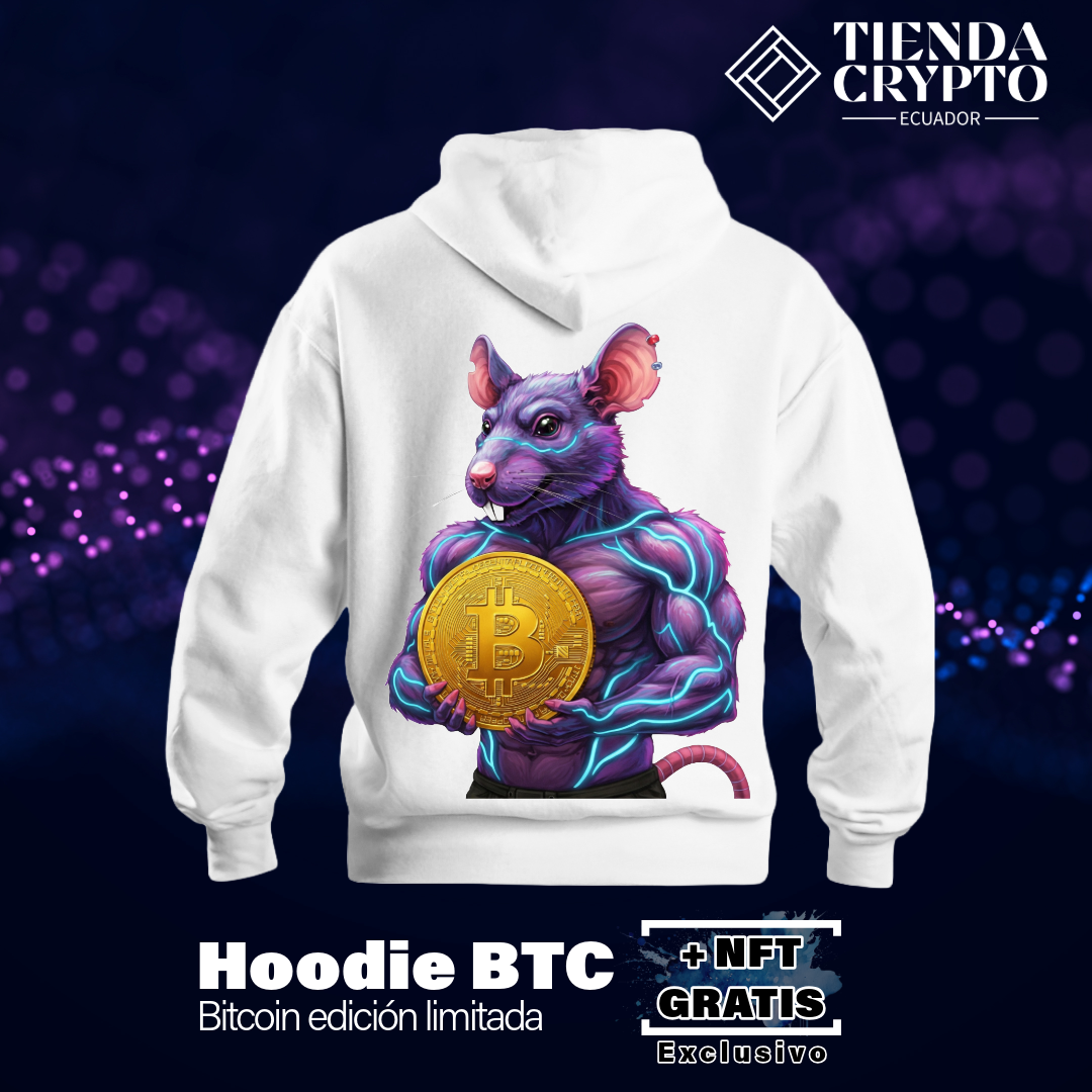 Hoodie BTC "Power Rat"