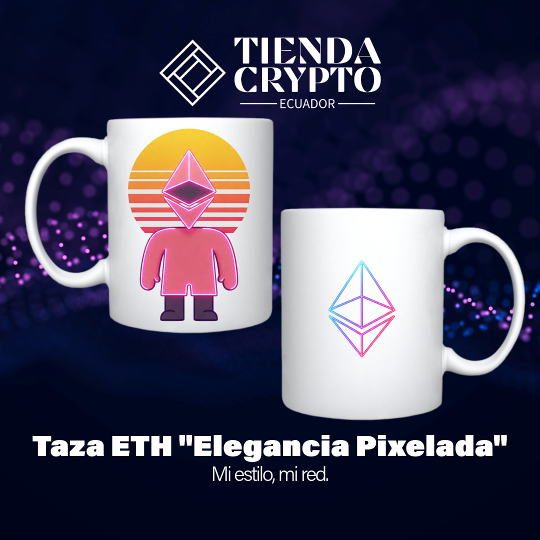 Taza ETH "Elegancia Pixelada"