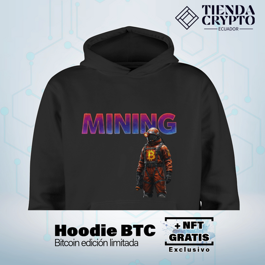 Hoodie BTC "Mineronauta"