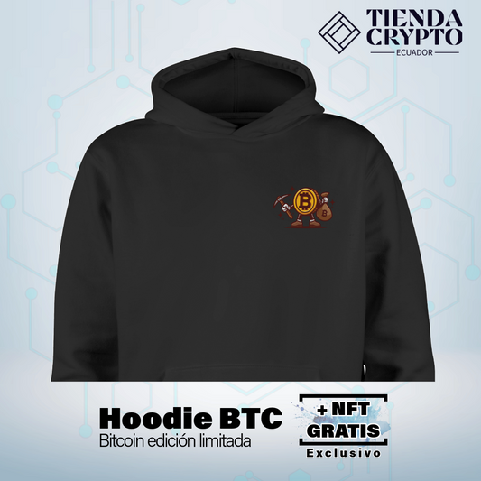Hoodie BTC "Minero de la Fiebre del Oro Digital"