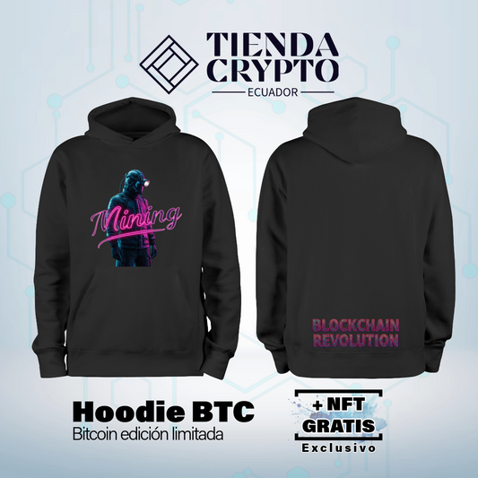 Hoodie BTC "El Minero Nocturno"