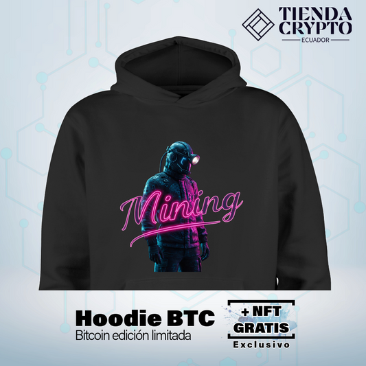 Hoodie BTC "El Minero Nocturno"