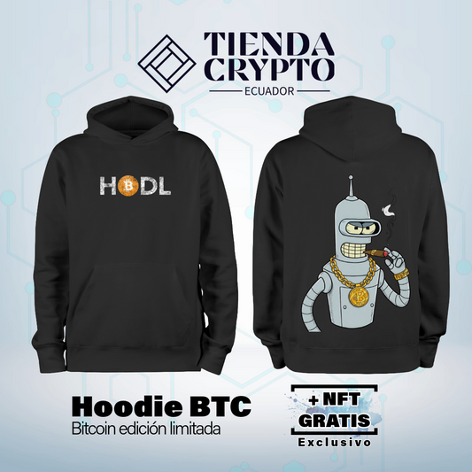 Hoodie BTC "HODL x Bender"