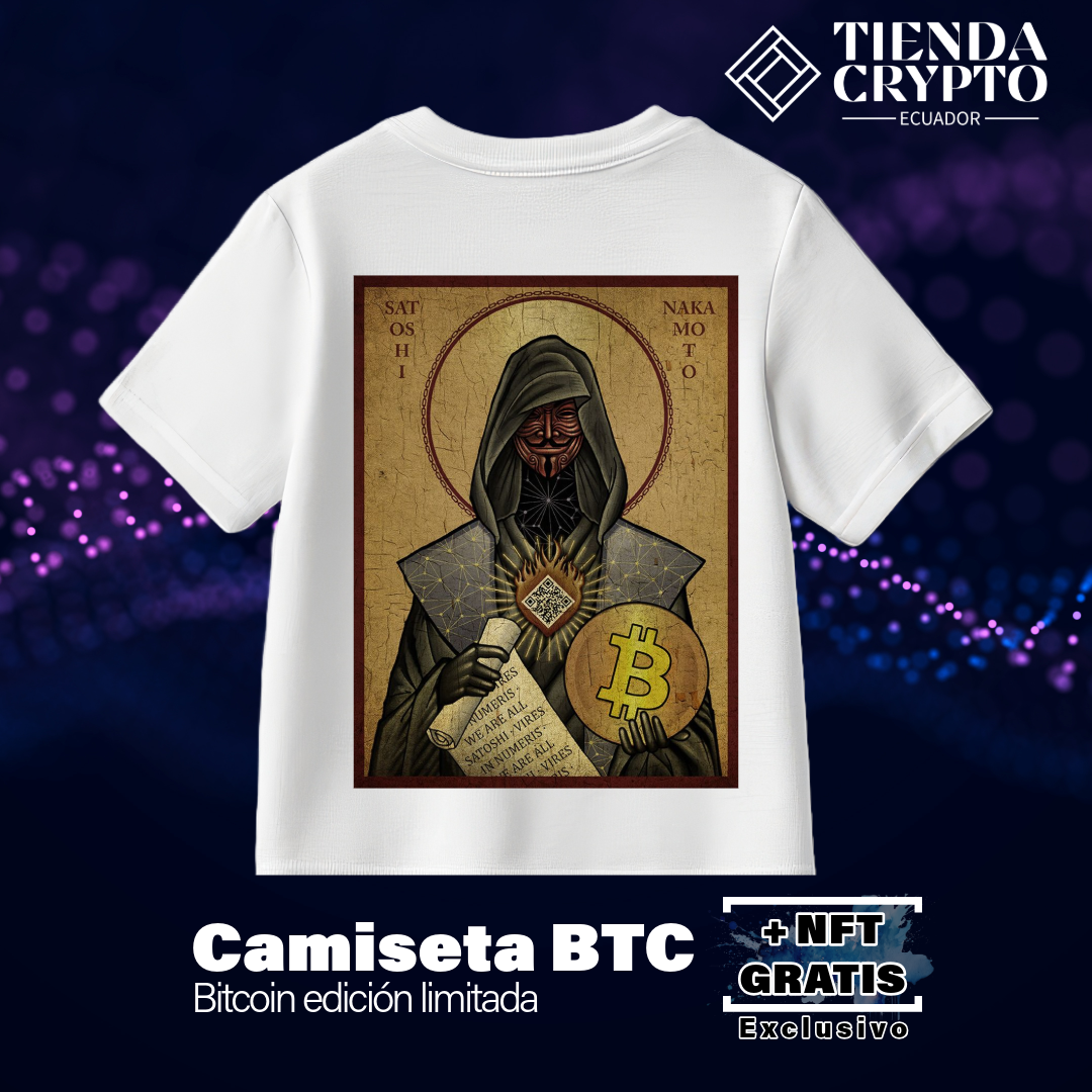 Camiseta BTC "San Satoshi"